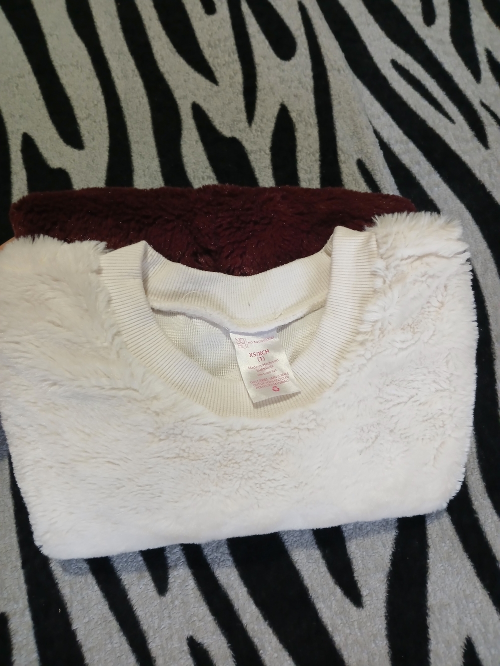 Cozy Cream Plush Girl's Sweater